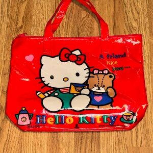 90s Sanrio Red Hello Kitty tote bag